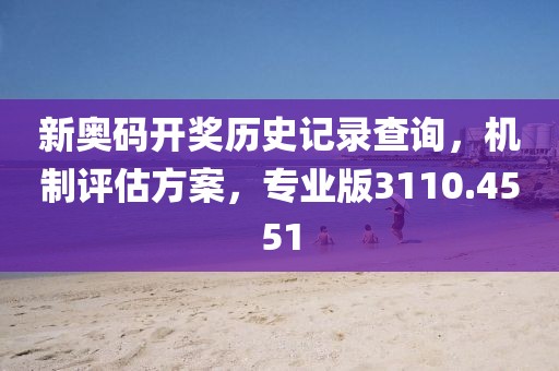 新奥码开奖历史记录查询，机制评估方案，专业版3110.4551