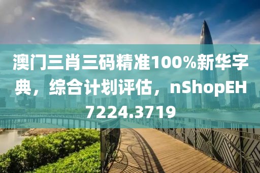 澳门三肖三码精准100%新华字典，综合计划评估，nShopEH7224.3719