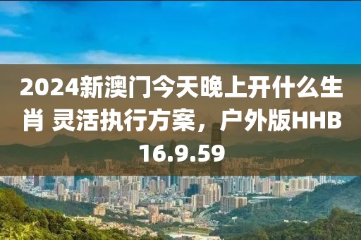 2024新澳门今天晚上开什么生肖 灵活执行方案，户外版HHB16.9.59