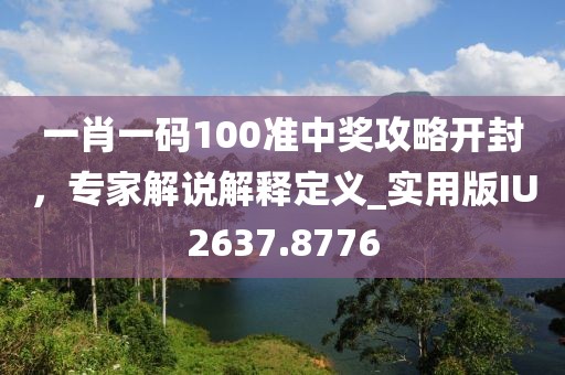 一肖一码100准中奖攻略开封，专家解说解释定义_实用版IU2637.8776