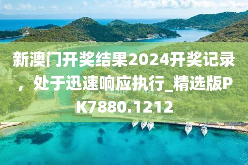 新澳门开奖结果2024开奖记录，处于迅速响应执行_精选版PK7880.1212