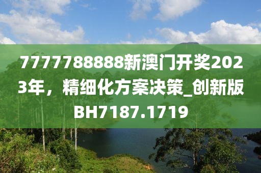 7777788888新澳门开奖2023年，精细化方案决策_创新版BH7187.1719