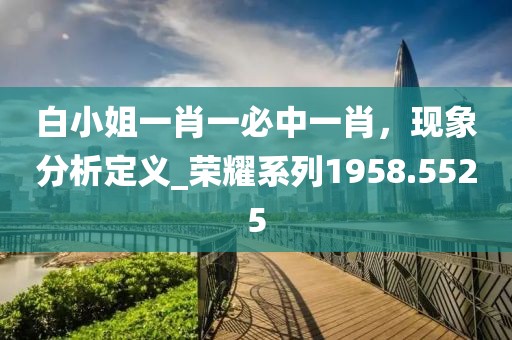 白小姐一肖一必中一肖，现象分析定义_荣耀系列1958.5525