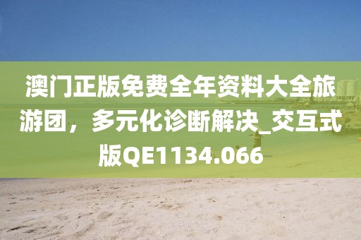 澳门正版免费全年资料大全旅游团，多元化诊断解决_交互式版QE1134.066