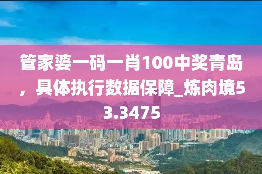 管家婆一码一肖100中奖青岛，具体执行数据保障_炼肉境53.3475