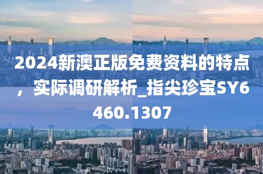 2024新澳正版免费资料的特点，实际调研解析_指尖珍宝SY6460.1307