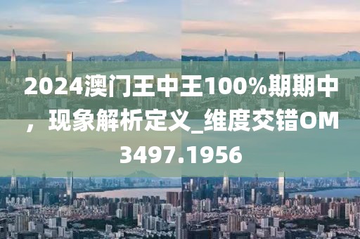 2024澳门王中王100%期期中，现象解析定义_维度交错OM3497.1956