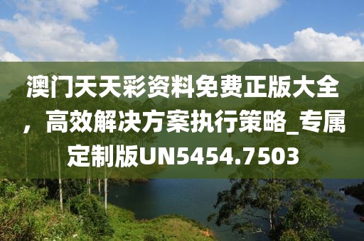 澳门天天彩资料免费正版大全，高效解决方案执行策略_专属定制版UN5454.7503