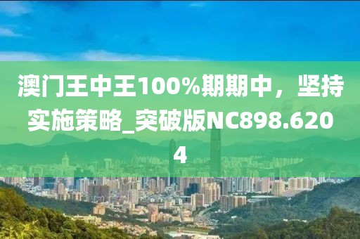 澳门王中王100%期期中，坚持实施策略_突破版NC898.6204