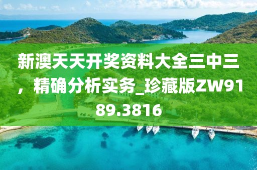 新澳天天开奖资料大全三中三，精确分析实务_珍藏版ZW9189.3816