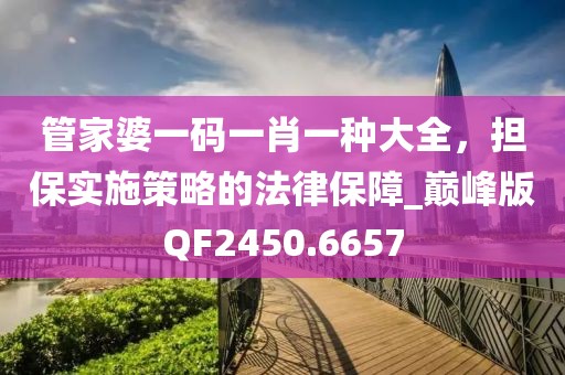 管家婆一码一肖一种大全，担保实施策略的法律保障_巅峰版QF2450.6657