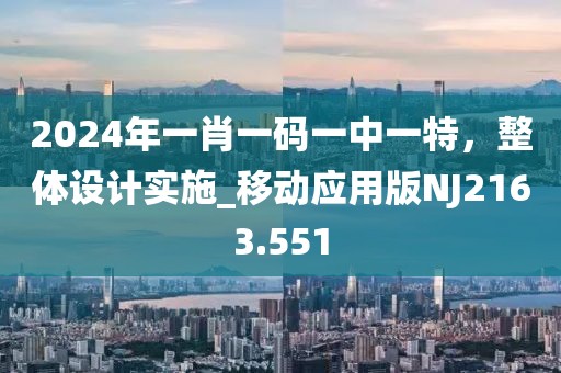 2024年一肖一码一中一特，整体设计实施_移动应用版NJ2163.551