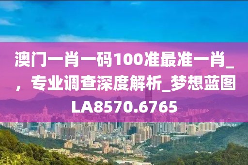 澳门一肖一码100准最准一肖_，专业调查深度解析_梦想蓝图LA8570.6765