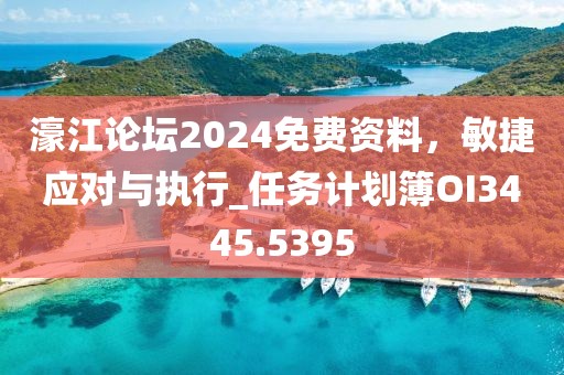 濠江论坛2024免费资料，敏捷应对与执行_任务计划簿OI3445.5395