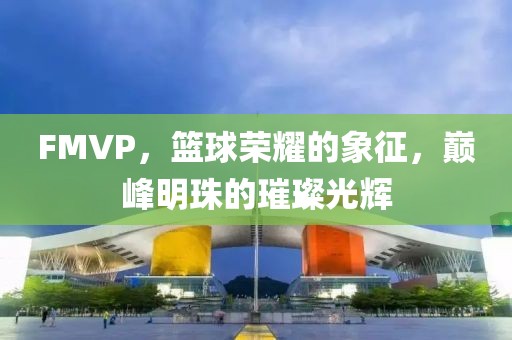 FMVP，篮球荣耀的象征，巅峰明珠的璀璨光辉