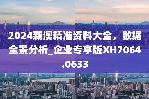 2024新澳精准资料大全，数据全景分析_企业专享版XH7064.0633