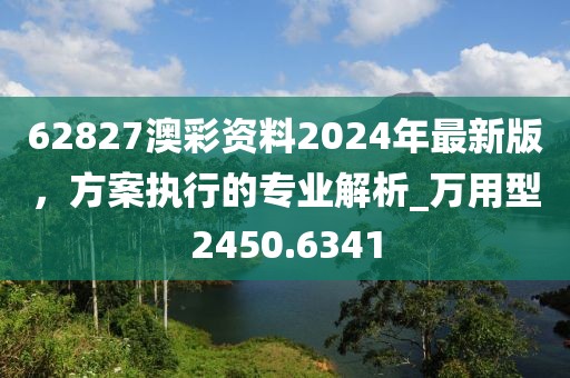 62827澳彩资料2024年最新版，方案执行的专业解析_万用型2450.6341