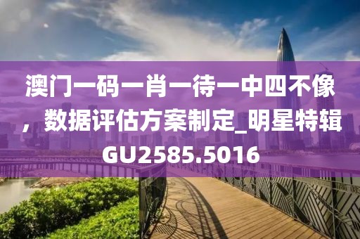 澳门一码一肖一待一中四不像，数据评估方案制定_明星特辑GU2585.5016