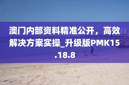 澳门内部资料精准公开，高效解决方案实操_升级版PMK15.18.8