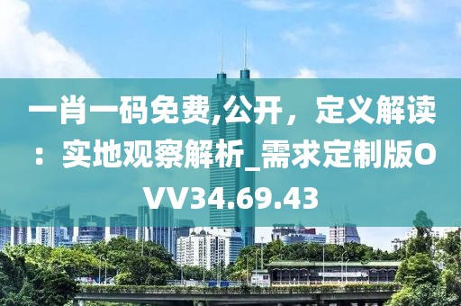 一肖一码免费,公开，定义解读：实地观察解析_需求定制版OVV34.69.43