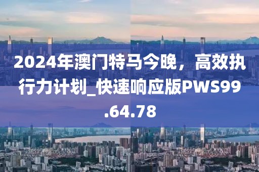 2024年澳门特马今晚，高效执行力计划_快速响应版PWS99.64.78