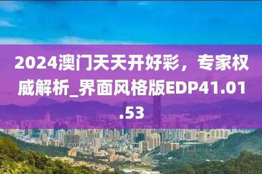 2024澳门天天开好彩，专家权威解析_界面风格版EDP41.01.53