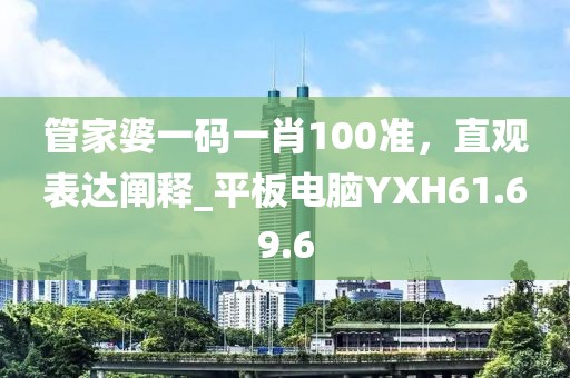 管家婆一码一肖100准，直观表达阐释_平板电脑YXH61.69.6