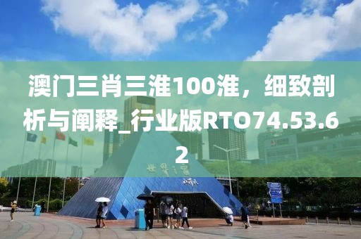 澳门三肖三淮100淮，细致剖析与阐释_行业版RTO74.53.62