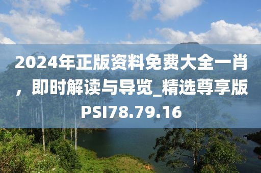 2024年正版资料免费大全一肖，即时解读与导览_精选尊享版PSI78.79.16