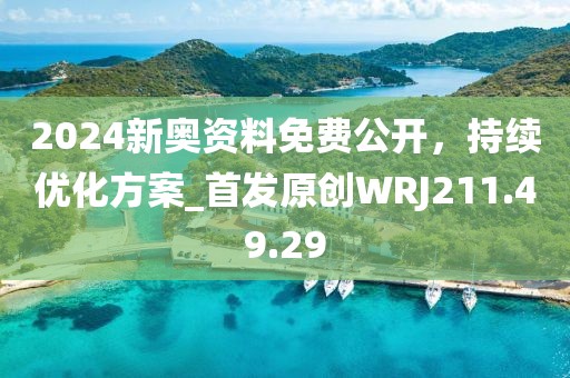 2024新奥资料免费公开，持续优化方案_首发原创WRJ211.49.29