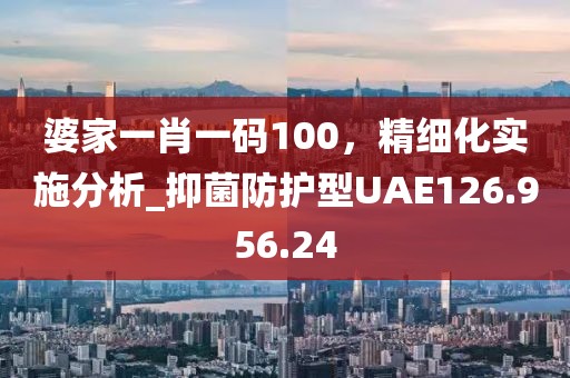 婆家一肖一码100，精细化实施分析_抑菌防护型UAE126.956.24