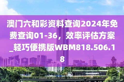 澳门六和彩资料查询2024年免费查询01-36，效率评估方案_轻巧便携版WBM818.506.18