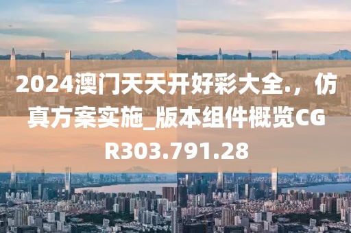 2024澳门天天开好彩大全.，仿真方案实施_版本组件概览CGR303.791.28