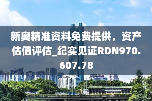 新奥精准资料免费提供，资产估值评估_纪实见证RDN970.607.78