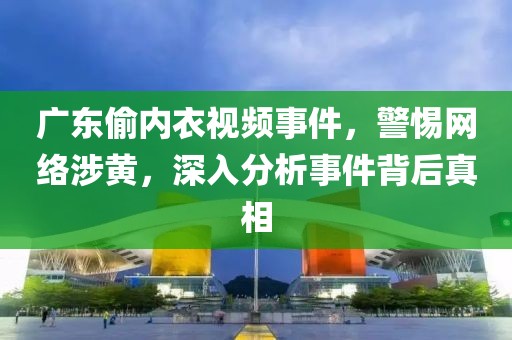 广东偷内衣视频事件，警惕网络涉黄，深入分析事件背后真相