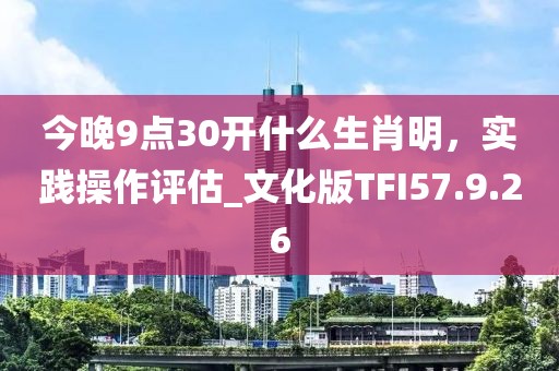 今晚9点30开什么生肖明，实践操作评估_文化版TFI57.9.26