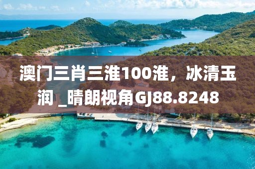 澳门三肖三淮100淮，冰清玉润 _晴朗视角GJ88.8248