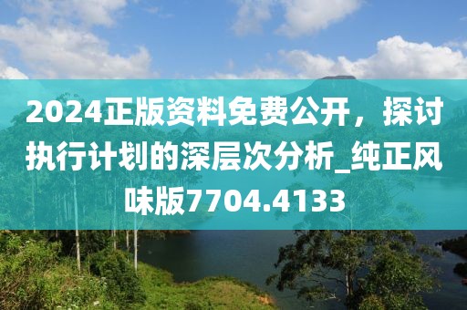 2024正版资料免费公开，探讨执行计划的深层次分析_纯正风味版7704.4133