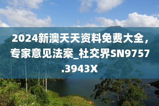 2024新澳天天资料免费大全，专家意见法案_社交界SN9757.3943X