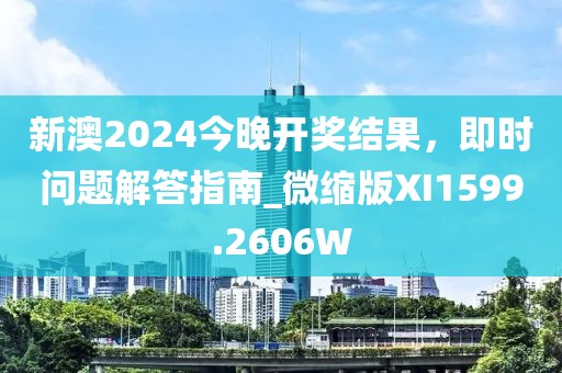 新澳2024今晚开奖结果，即时问题解答指南_微缩版XI1599.2606W