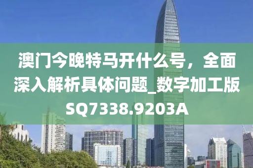 澳门今晚特马开什么号，全面深入解析具体问题_数字加工版SQ7338.9203A