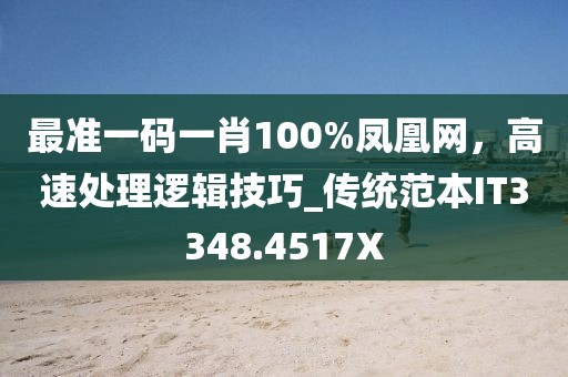 最准一码一肖100%凤凰网，高速处理逻辑技巧_传统范本IT3348.4517X