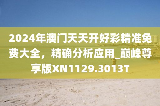 2024年澳门天天开好彩精准免费大全，精确分析应用_巅峰尊享版XN1129.3013T