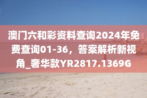 澳门六和彩资料查询2024年免费查询01-36，答案解析新视角_奢华款YR2817.1369G