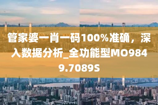 管家婆一肖一码100%准确，深入数据分析_全功能型MO9849.7089S