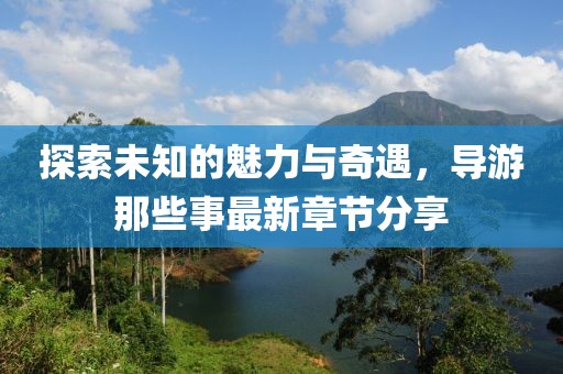 探索未知的魅力与奇遇，导游那些事最新章节分享