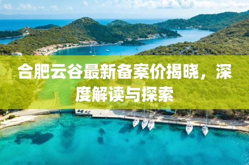 合肥云谷最新备案价揭晓，深度解读与探索