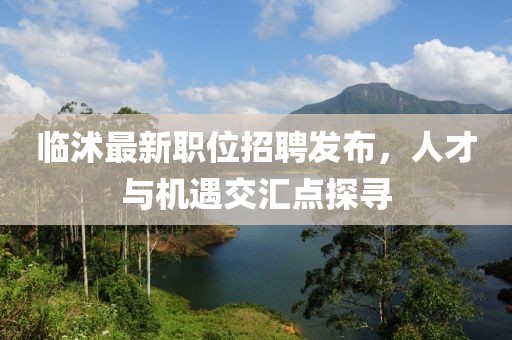 临沭最新职位招聘发布，人才与机遇交汇点探寻