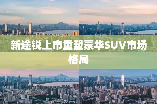 新途锐上市重塑豪华SUV市场格局