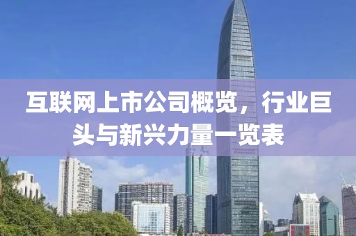 互联网上市公司概览，行业巨头与新兴力量一览表